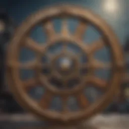 A detailed astrological wheel illustrating planets and houses