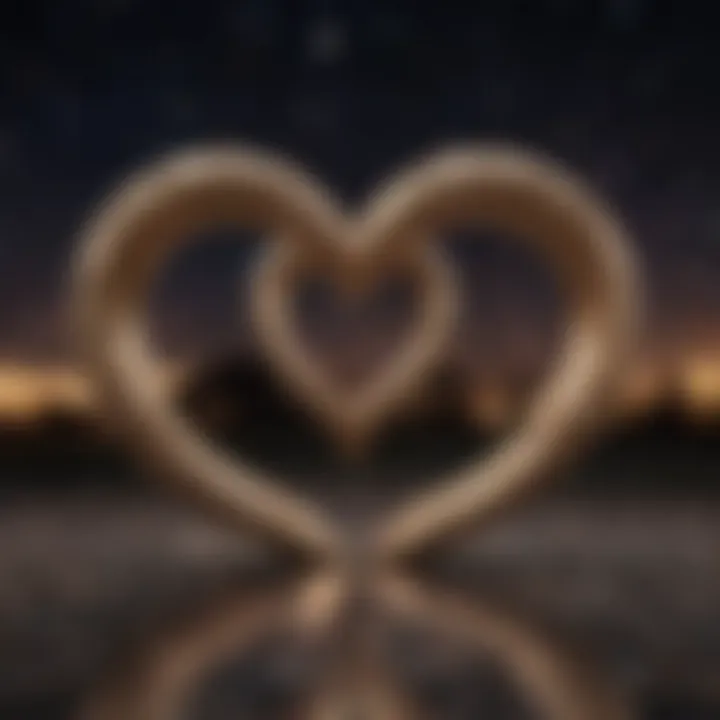 Two hearts intertwined under the stars