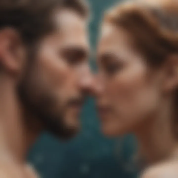 Illustration showing emotional bond between Aquarians