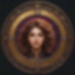 Astrological chart depicting zodiac signs