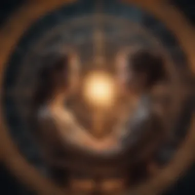 The Dynamics of Zodiac Interactions An artistic representation of zodiac signs interacting