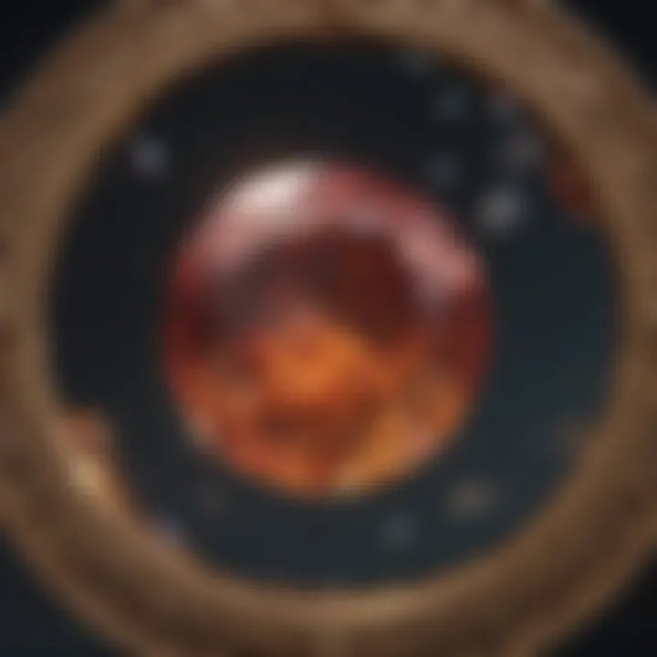 Astrological chart highlighting the significance of birthstones