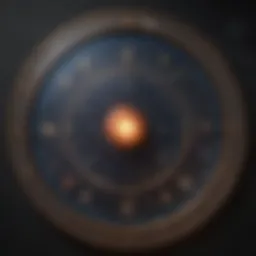 Celestial chart illustrating planetary positions