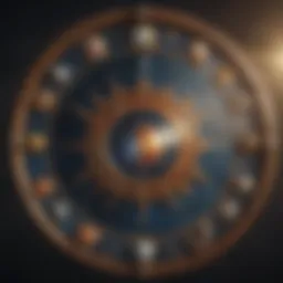 Celestial chart depicting astrological signs and their positions
