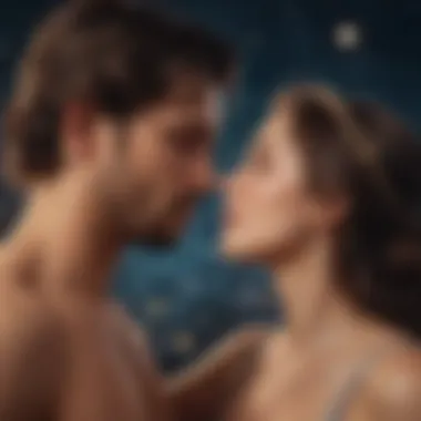 Celestial Influences on Love Celestial sky illustrating the connection between stars and relationships