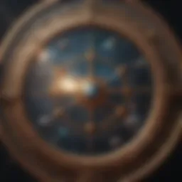 Celestial map depicting zodiac constellations