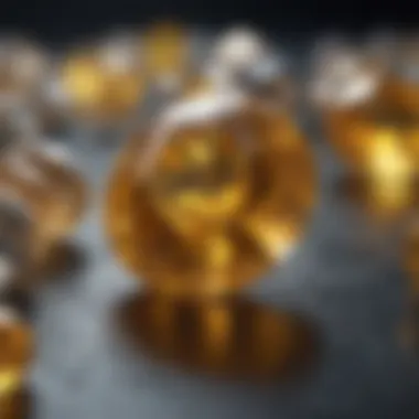 A Glorious Yellow Sapphire Stunning yellow sapphire displayed among other gemstones