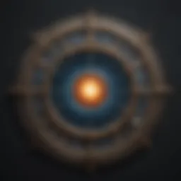 Celestial chart depicting astrological elements