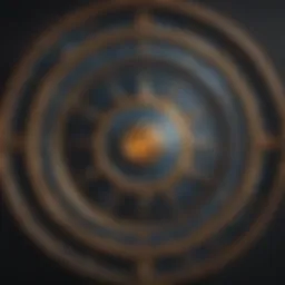 Celestial map illustrating astrological signs and houses