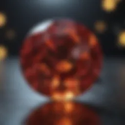 January birthstone displayed elegantly