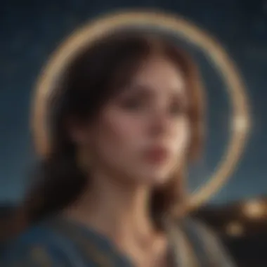 Celestial Alignment and Its Influence Celestial bodies aligned in a starry night sky representing astrological influence