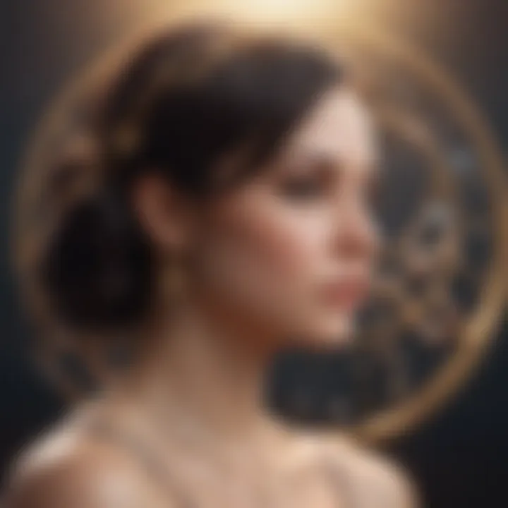 Illustration of astrological symbols highlighting Cancer's traits