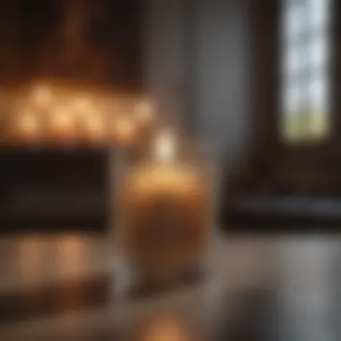 A candle lit in a tranquil room, embodying mindfulness