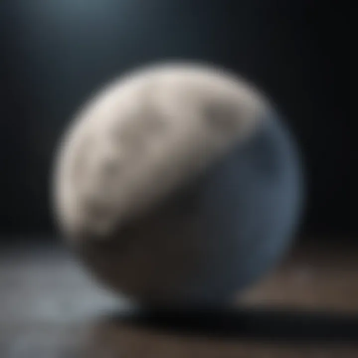 Celestial illustration representing the moon