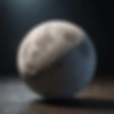 Celestial Representation of the Moon Celestial illustration representing the moon