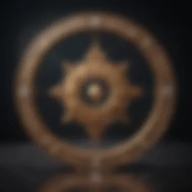 Symbolic Depiction of Rising Sign Symbolic depiction of rising sign with zodiac elements