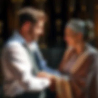 Couple consulting an astrologer