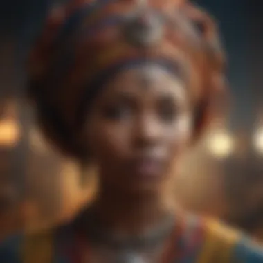A vibrant tapestry reflecting African spiritual heritage