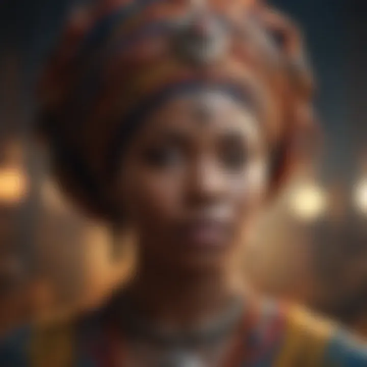 A vibrant tapestry reflecting African spiritual heritage