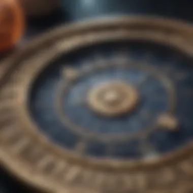 Zodiac Signs and Birth Time Influence Close-up of a zodiac sign with planetary influences