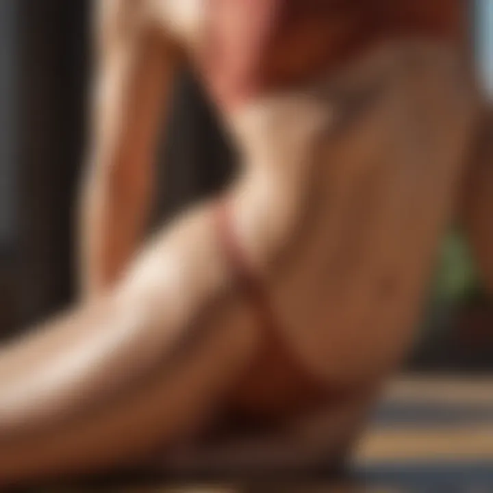 A close-up of Ashtanga Yoga postures focusing on alignment