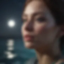 A serene moonlit ocean symbolizing Cancer's emotional depth