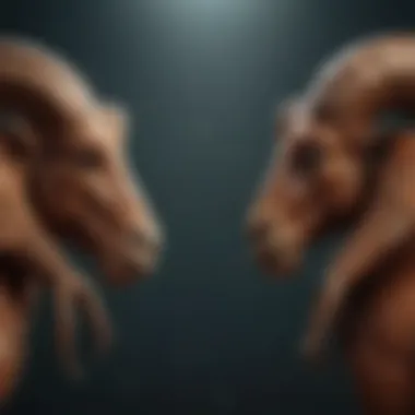 The Astrological Connection: Aries and Scorpio Astrological symbols representing Aries and Scorpio