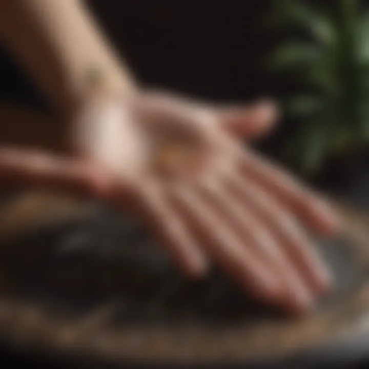 Astrological symbols alongside palm features