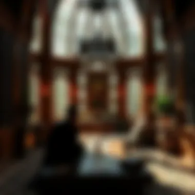 A Sanctuary for Tarot Reflection A serene setting for personal reflection using tarot