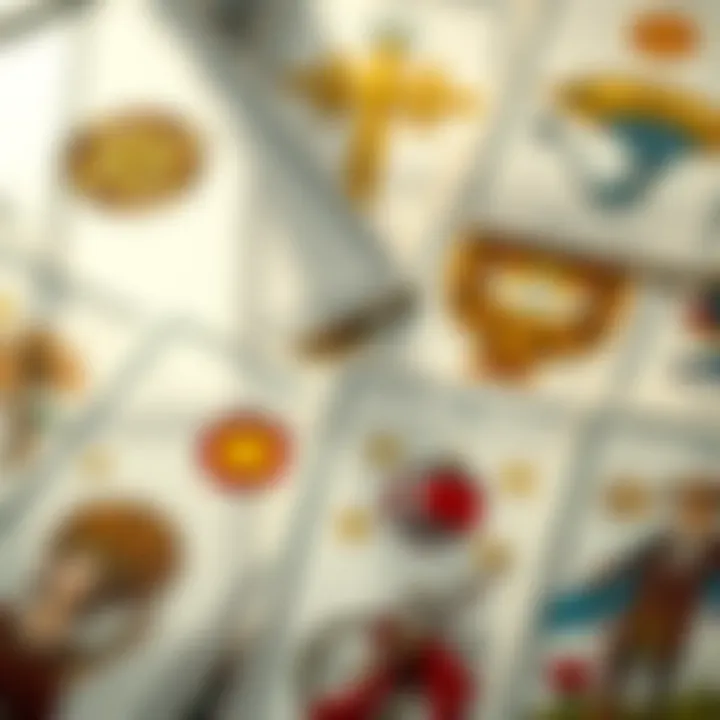 Symbolism in Tarot: Unveiling Meanings Close-up of tarot cards displaying unique symbols and illustrations