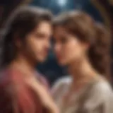 Astrological chart depicting compatibility between partners
