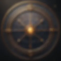 Astrology chart with celestial symbols and constellations