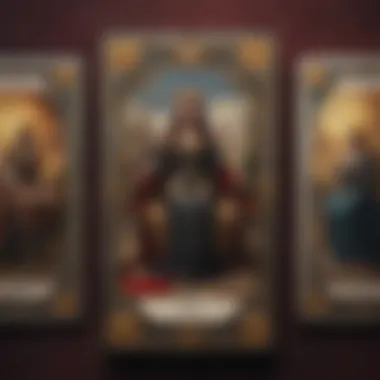 A beautifully illustrated tarot card spread showcasing various archetypes.