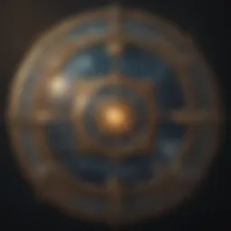 Celestial map showcasing astrological symbols and natal chart