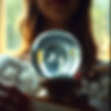 Divination and Destiny A crystal ball symbolizing divination