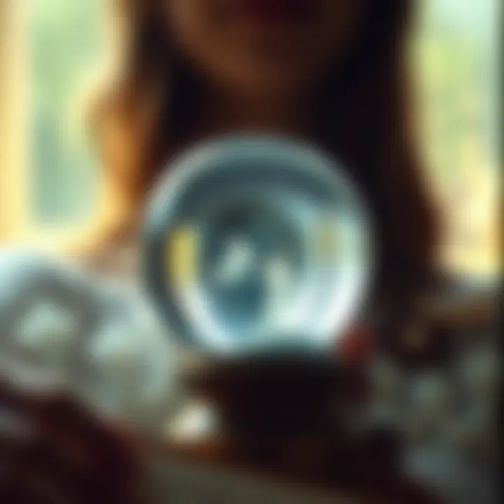Divination and Destiny A crystal ball symbolizing divination
