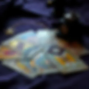 Tarot Cards and Insights Tarot cards spread on a mystical background