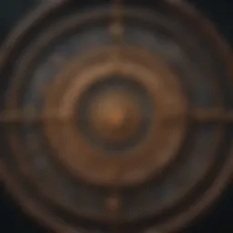 Zodiac wheel depicting astrological signs