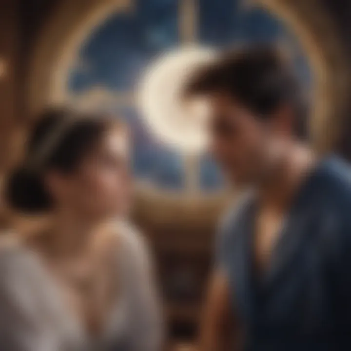 Astrologer providing guidance to a couple
