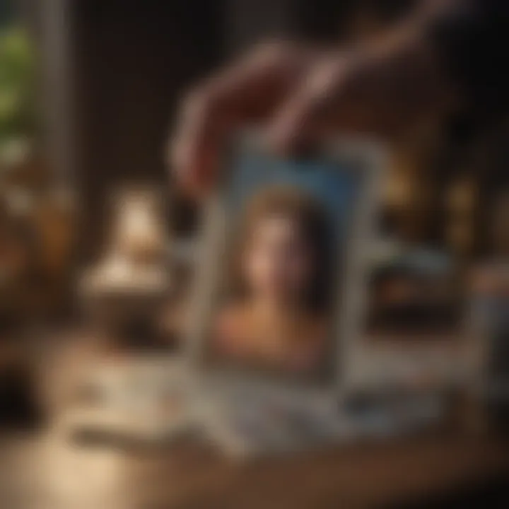 Abstract representation of personal growth through tarot readings
