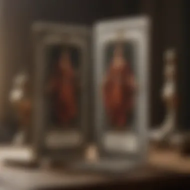 Close-up of tarot cards with an emphasis on intuition