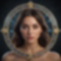 Astrological chart depicting zodiac signs and their connections