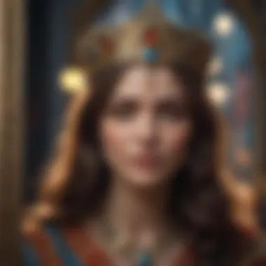 Symbolism and Emotional Depth in Tarot Imagery Close-up of tarot card imagery highlighting rich symbolism and emotional depth.