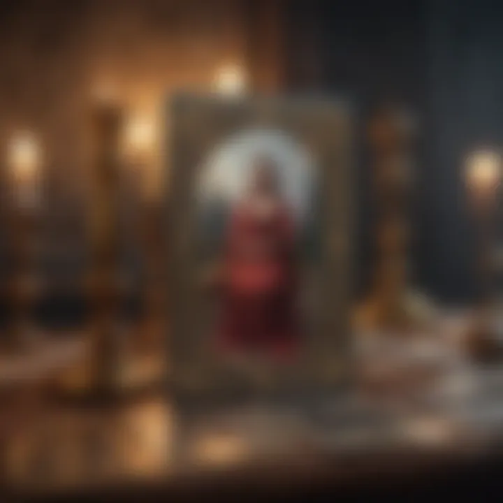 A mystical Tarot spread that highlights cards significant to the Libra sign.