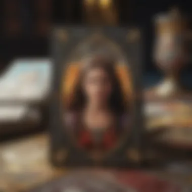 Meaningful Tarot Card Layout Tarot cards arranged in a meaningful layout