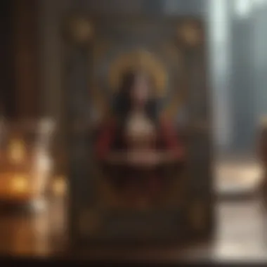 Reflecting on Tarot Interpretations Individual reflecting on tarot card interpretation