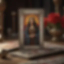 Tarot cards spread revealing relationship insights