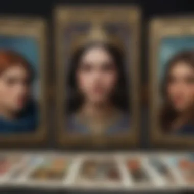 Diverse Artistic Styles in Tarot Decks A collage of various tarot deck artworks, illustrating diverse artistic styles and cultural influences.