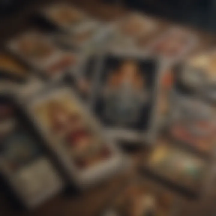 A collection of diverse tarot decks displayed together to illustrate variety