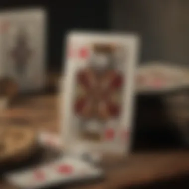 An insightful diagram showcasing the historical evolution of playing cards as a divination tool.